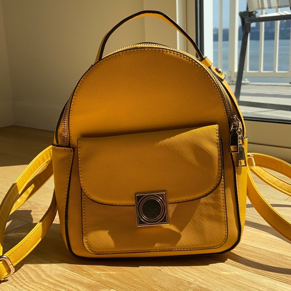 Mustard Yellow Mini Backpack